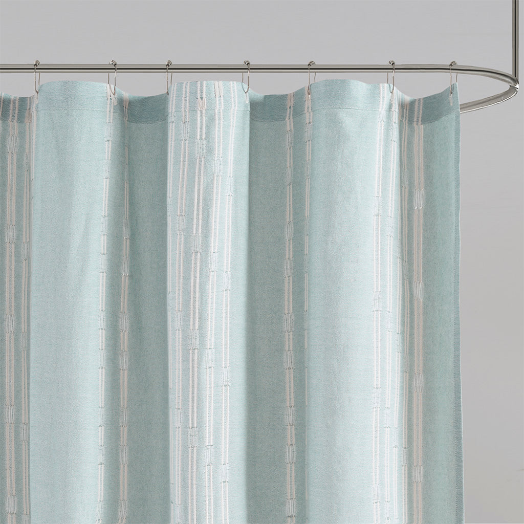 Kara Cotton Jacquard Shower Curtain