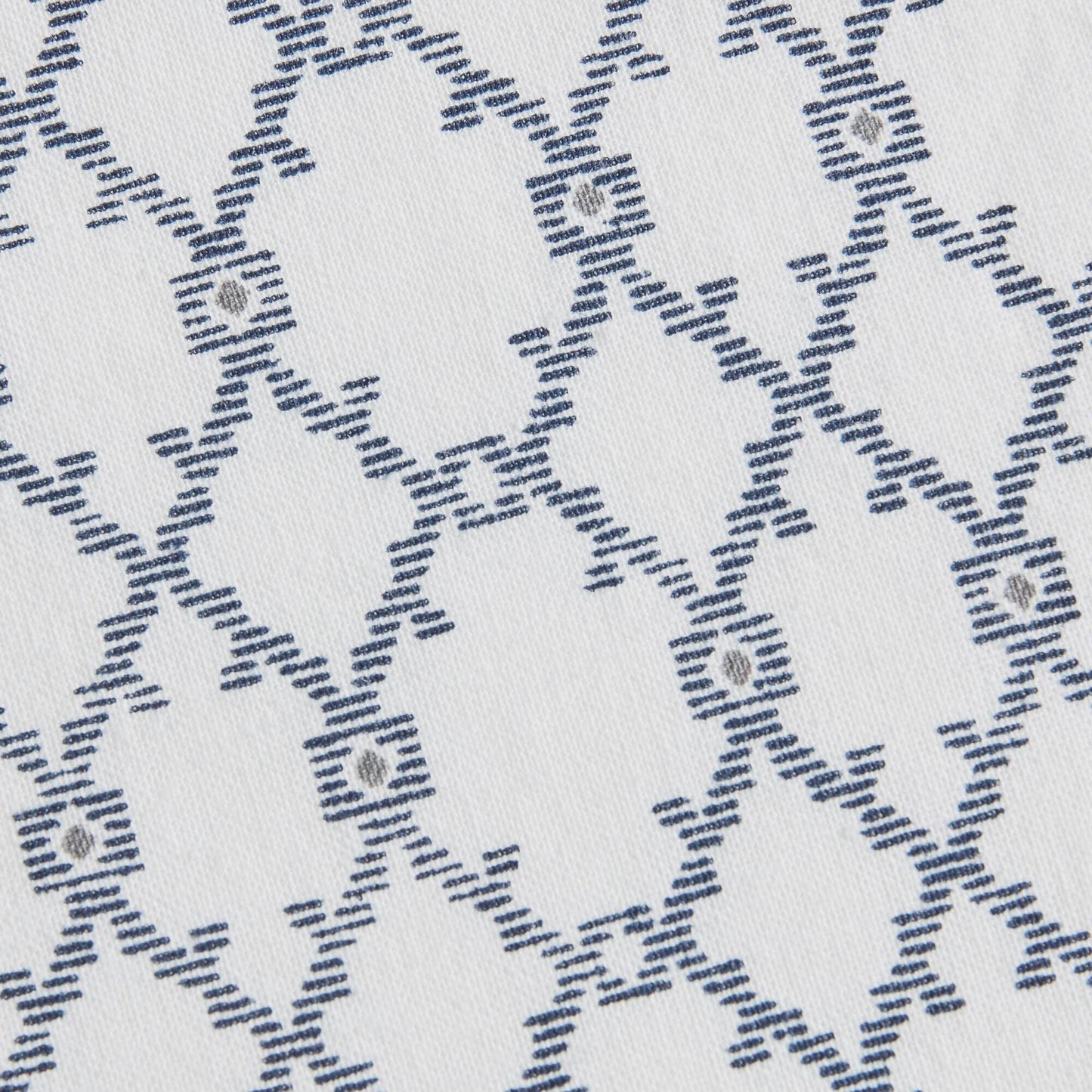 Imani Cotton Printed Shower Curtain with Chenille