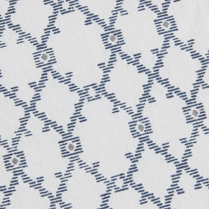 Imani Cotton Printed Shower Curtain with Chenille
