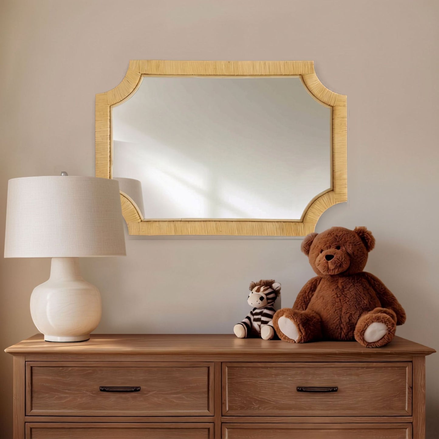 Nova Natural Rattan Wall Mirror