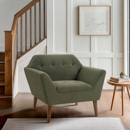 Newport Wide Mid-Century Modern Lounge Chair