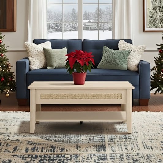 Lennox Lift-Top Rattan Coffee Table