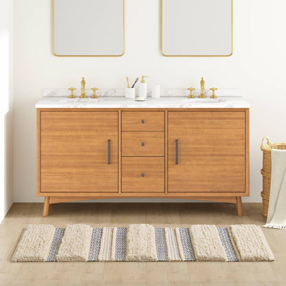 Asher Woven Texture Stripe Bath Rug