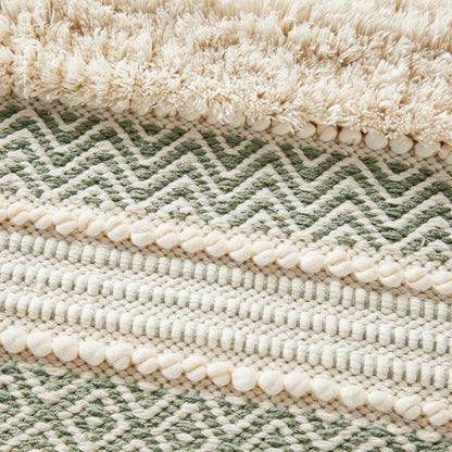 Asher Woven Texture Stripe Bath Rug