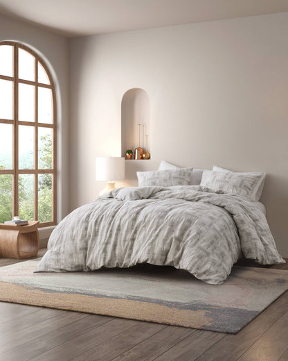 Cairo 3 Piece Cotton Jacquard Duvet Set