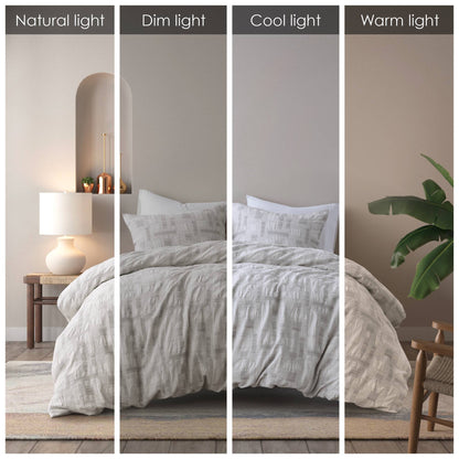 Cairo 3 Piece Cotton Jacquard Duvet Set