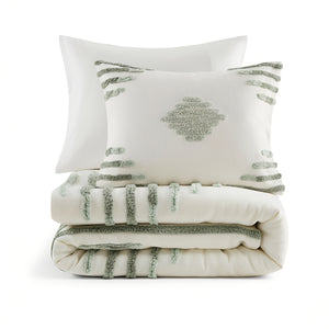 Tahli 3 Piece Cotton Blend Chenille Duvet Cover Set