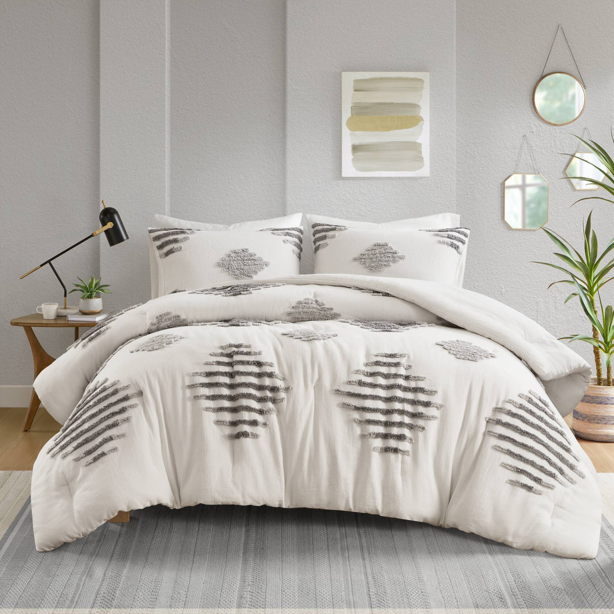 Tahli 3-Piece Cotton Blend Chenille Comforter Set