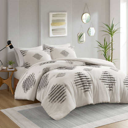 Tahli 3-Piece Cotton Blend Chenille Comforter Set