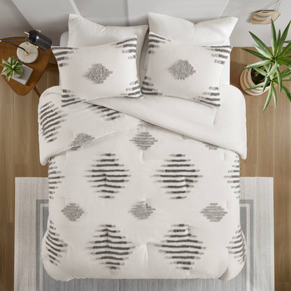 Tahli 3-Piece Cotton Blend Chenille Comforter Set