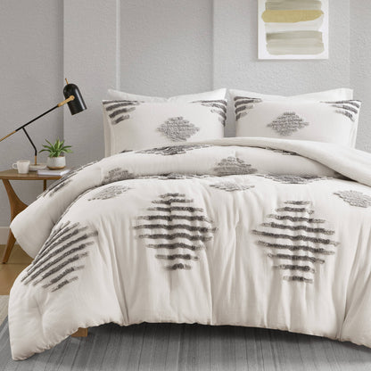 Tahli 3-Piece Cotton Blend Chenille Comforter Set