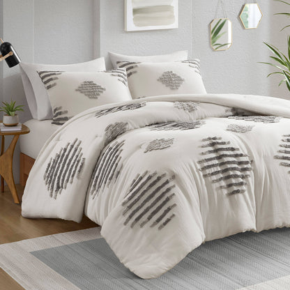 Tahli 3-Piece Cotton Blend Chenille Comforter Set