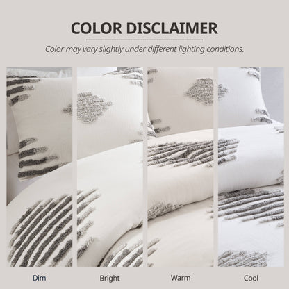 Tahli 3-Piece Cotton Blend Chenille Duvet Cover Set