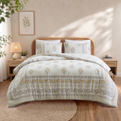 Thalia Floral 3-Piece Duvet Set
