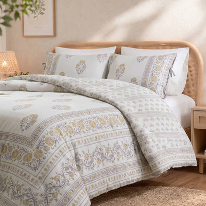 Thalia Floral 3-Piece Duvet Set