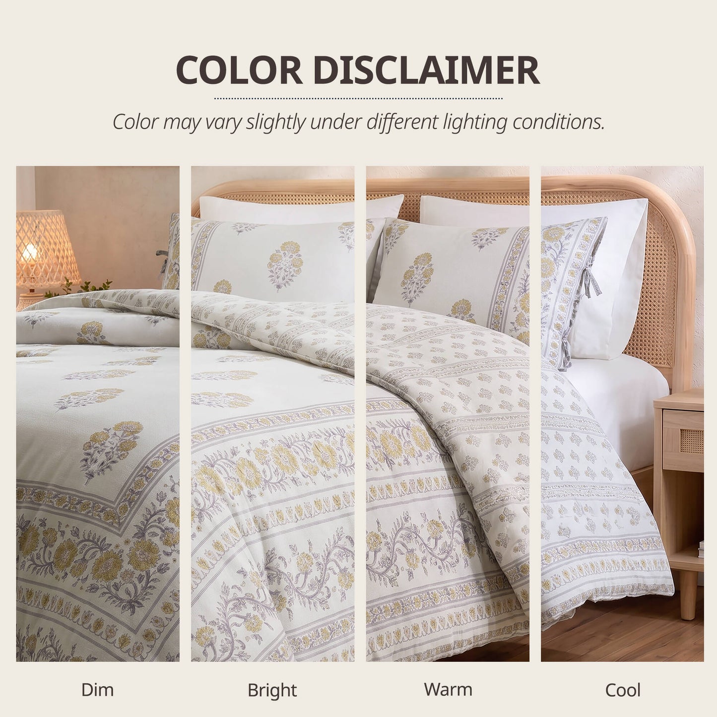 Thalia Floral 3-Piece Duvet Set