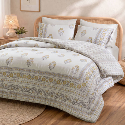 Thalia Floral 3-Piece Duvet Set