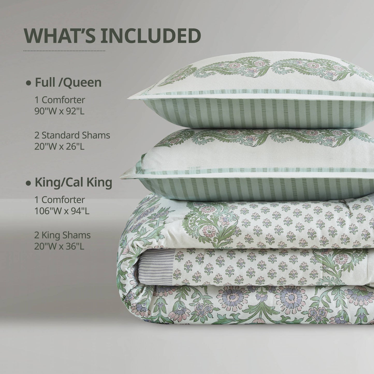 Tilly Floral 3-Piece Comforter Set