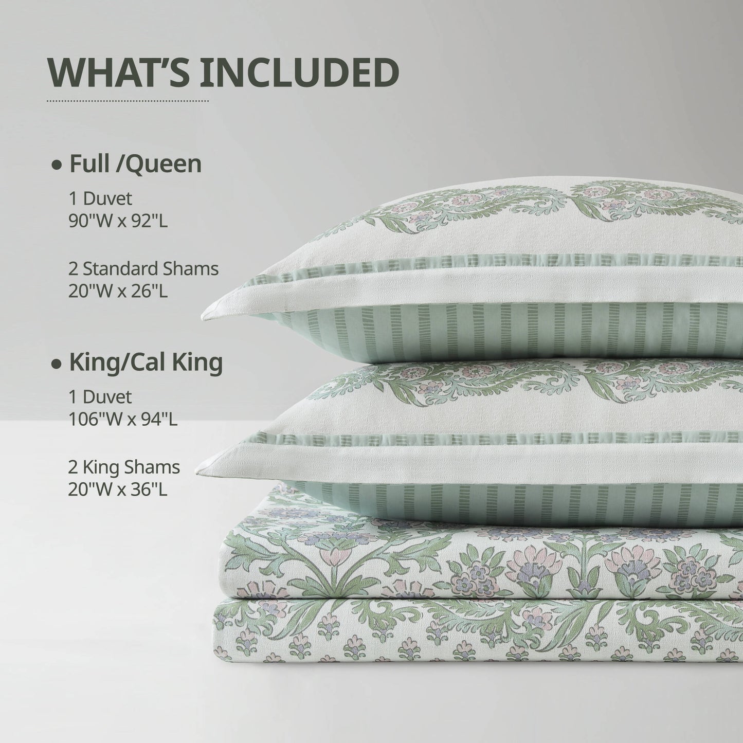 Tilly Floral 3-Piece Duvet Set