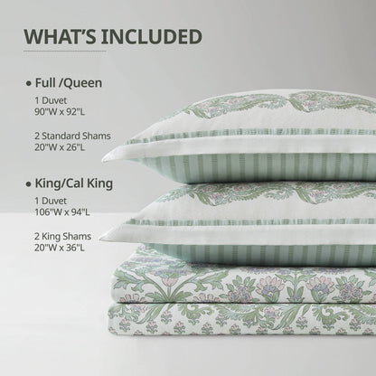 Tilly Floral 3-Piece Duvet Set
