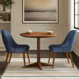 Nola Upholstered Dining Side Chairs with Cutout Back design (Pack of 2)