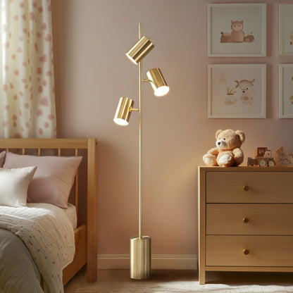 Alta 3-Light Metal Floor Lamp
