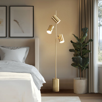 Alta 3-Light Metal Floor Lamp