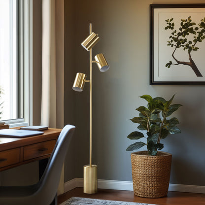 Alta 3-Light Metal Floor Lamp