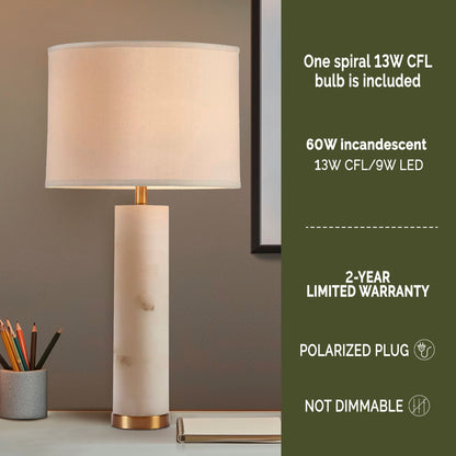 INK+IVY Alabaster Table Lamp