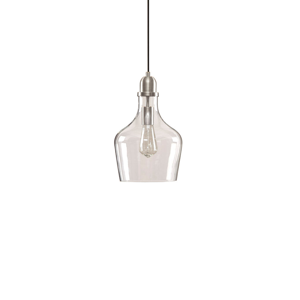 INK+IVY Auburn Bell Shaped Hanging Glass Pendant Light