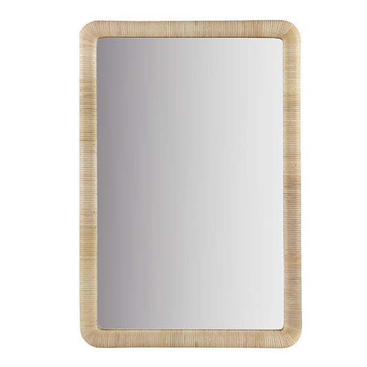 INK+IVY Natural Rattan Rectangle Wall Mirror