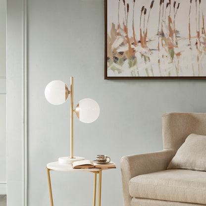 INK+IVY Marble Base Table Lamp