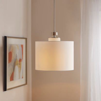 INK+IVY Metal Pendant with Drum Shade