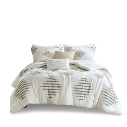 INK+IVY 3 Piece Cotton Blend Chenille Comforter Set