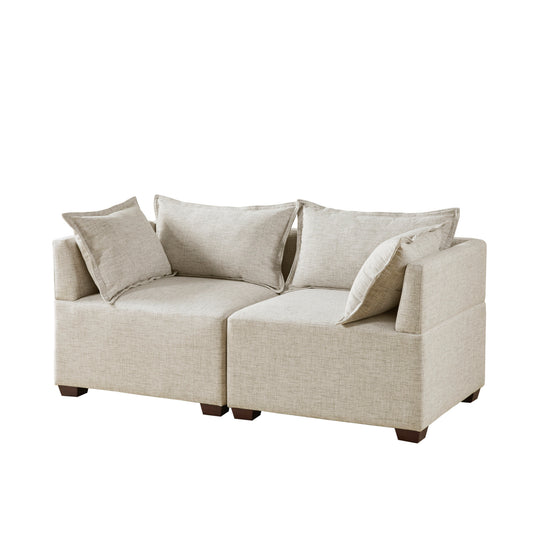 INK+IVY 2-Piece Modular Loveseat Sofa