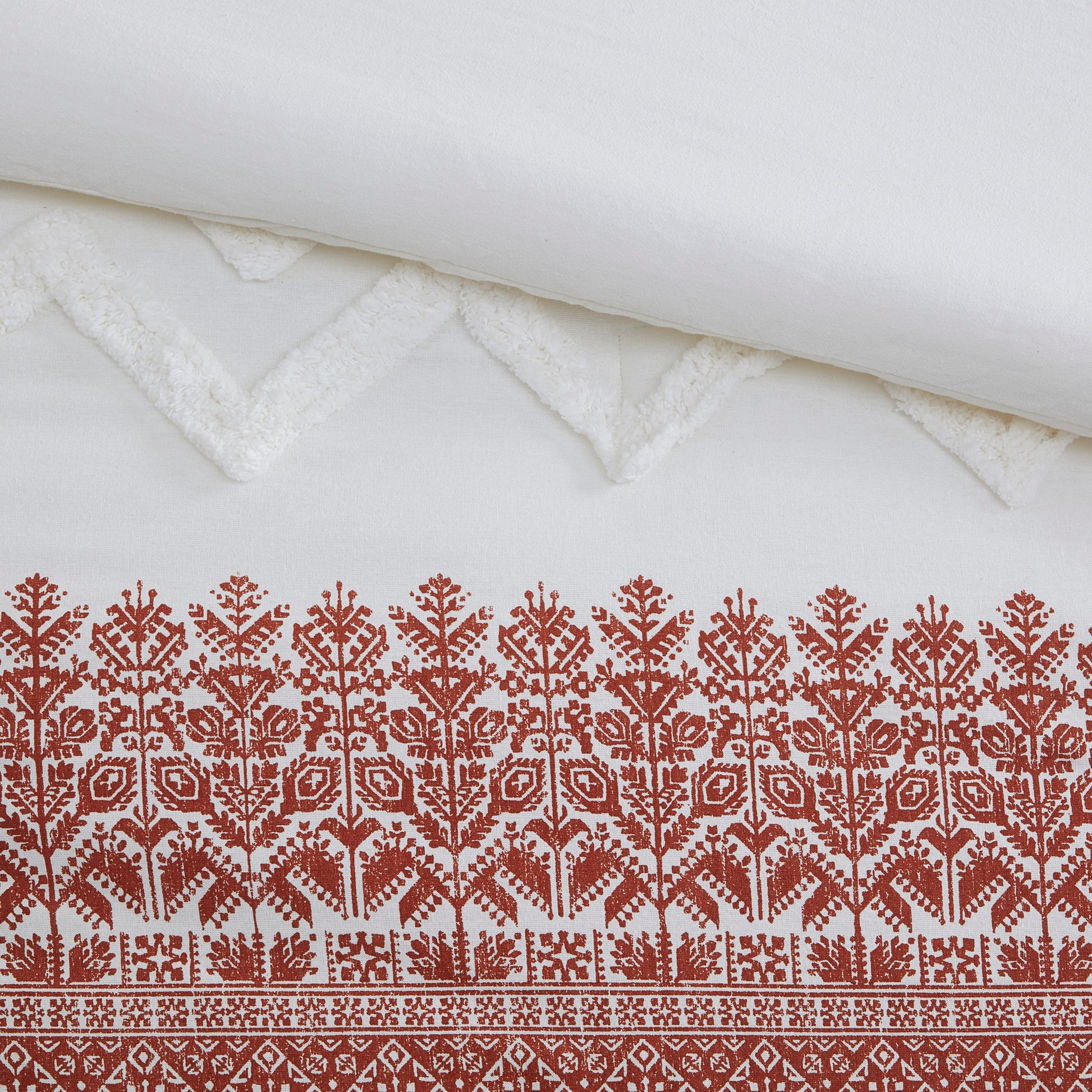 INK+IVY 3 Piece Cotton Comforter Set with Chenille Tufting