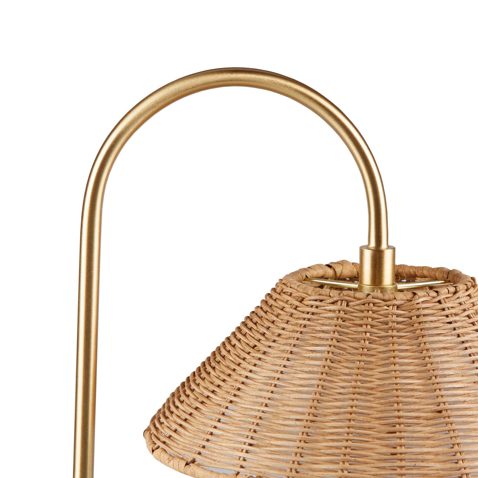 INK+IVY Rattan Weave Shade Table Lamp