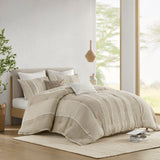 Shay 3-Piece Striped Cotton Comforter Set