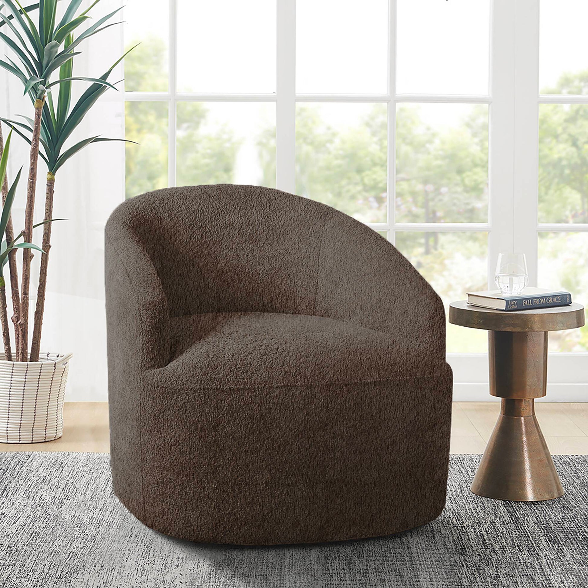 INK+IVY Upholstered 360 Degree Swivel Chair