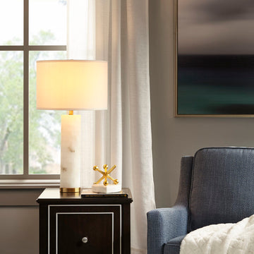 INK+IVY Alabaster Table Lamp