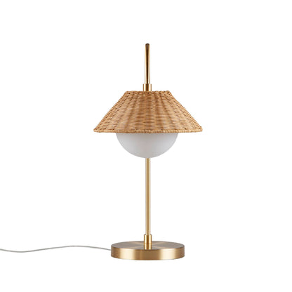 INK+IVY Rattan Weave Shade Table Lamp