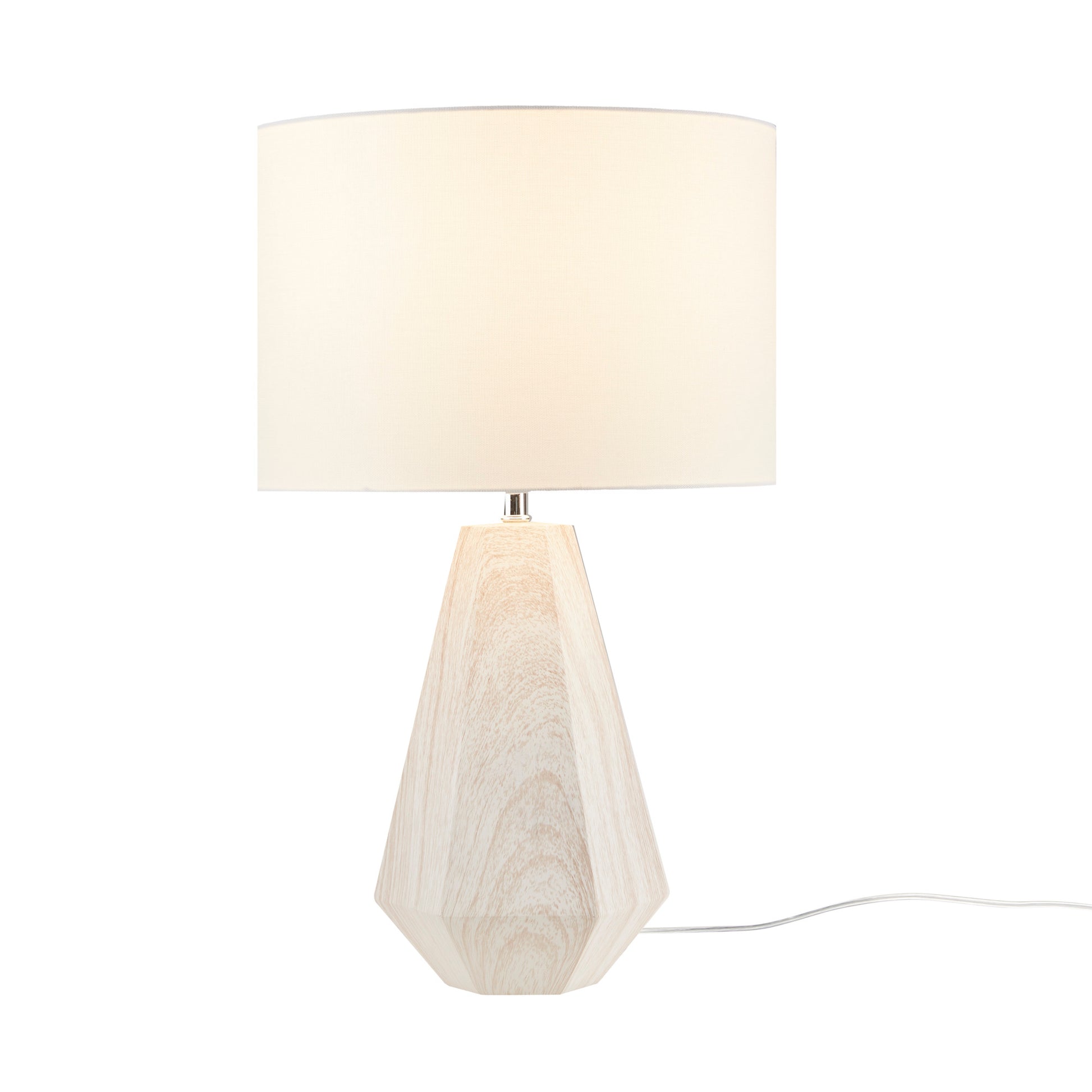 INK+IVY 23" Resin Table Lamp with Faux Wood Texture