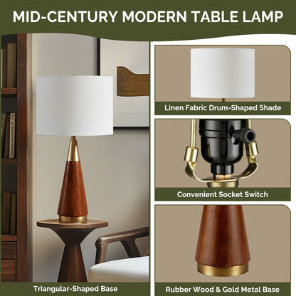 INK+IVY Triangular Table Lamp