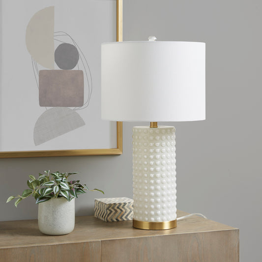 INK+IVY Textured Dot Table Lamp