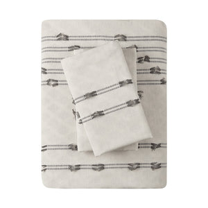 Kara 3-Piece Cotton Jacquard Duvet Cover Set