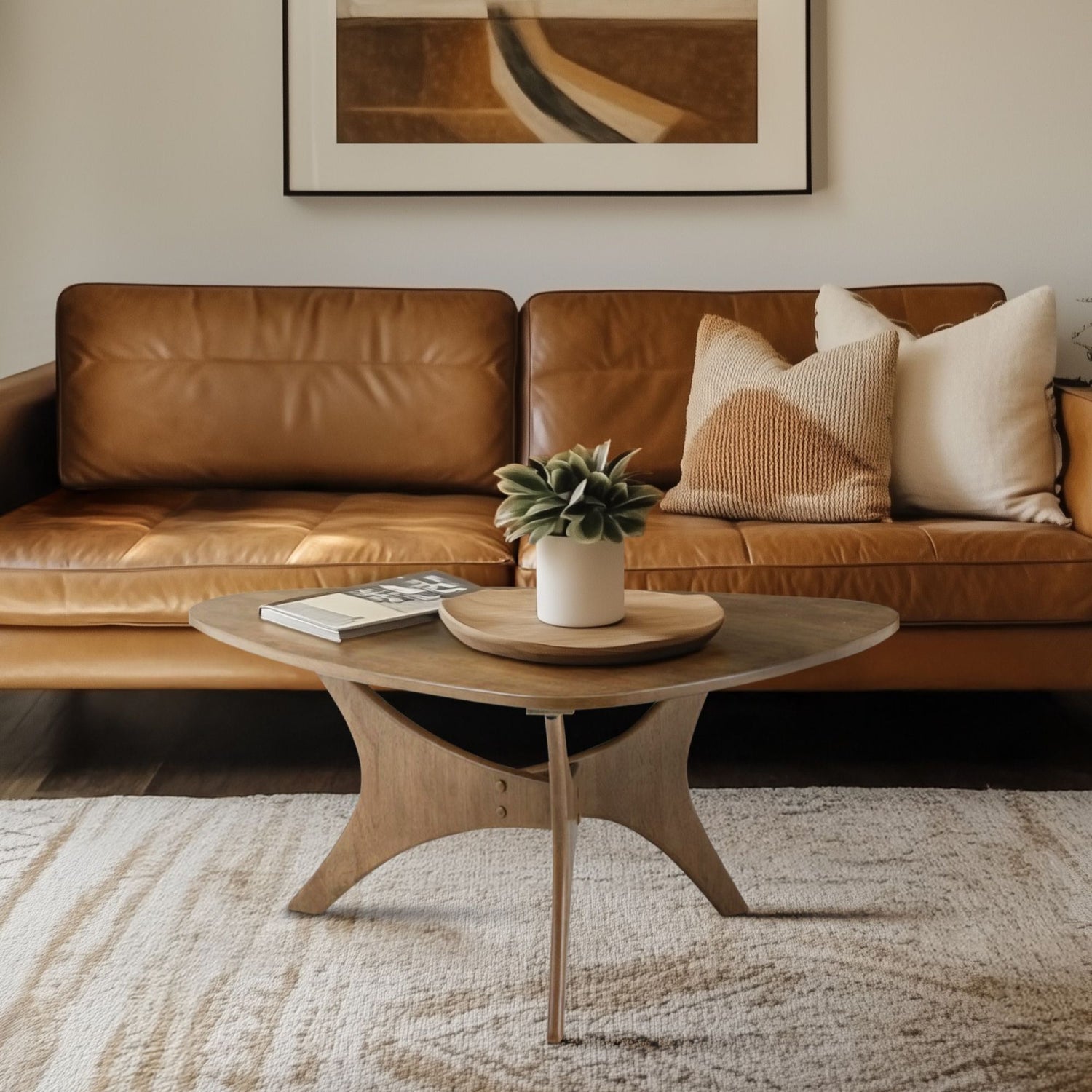 INK+IVY Triangle Wood Coffee table