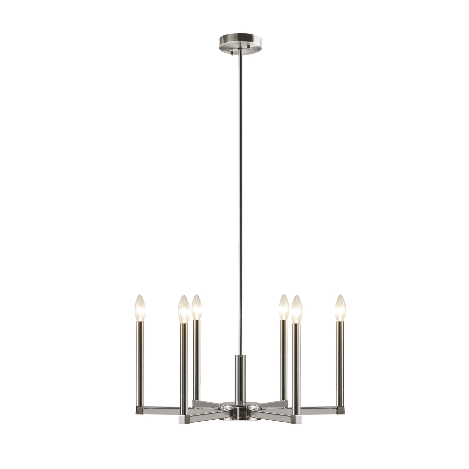 INK+IVY 6-Light Contemporary Candelabra Styled Chandelier