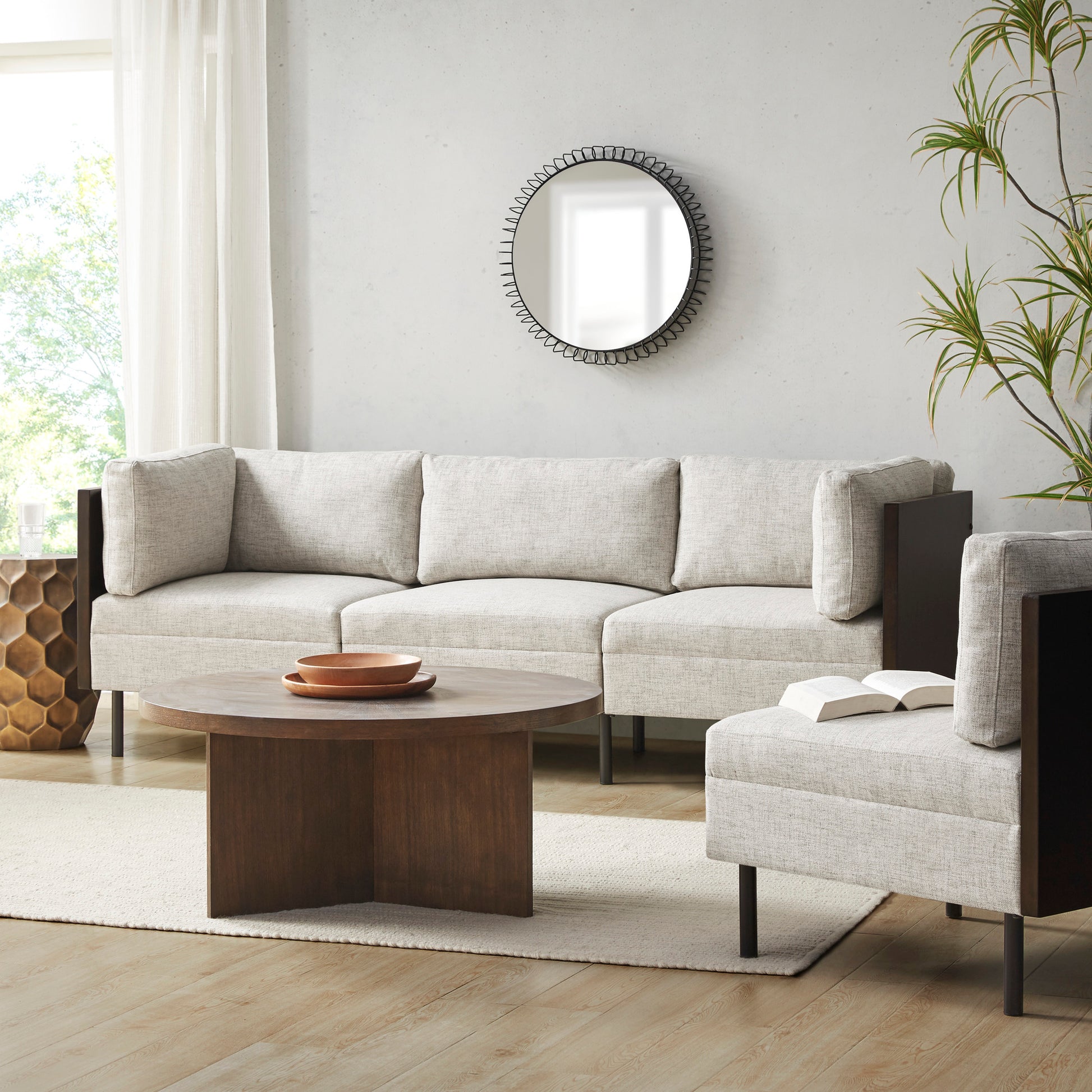 INK+IVY 4 Piece Upholstered Sectional