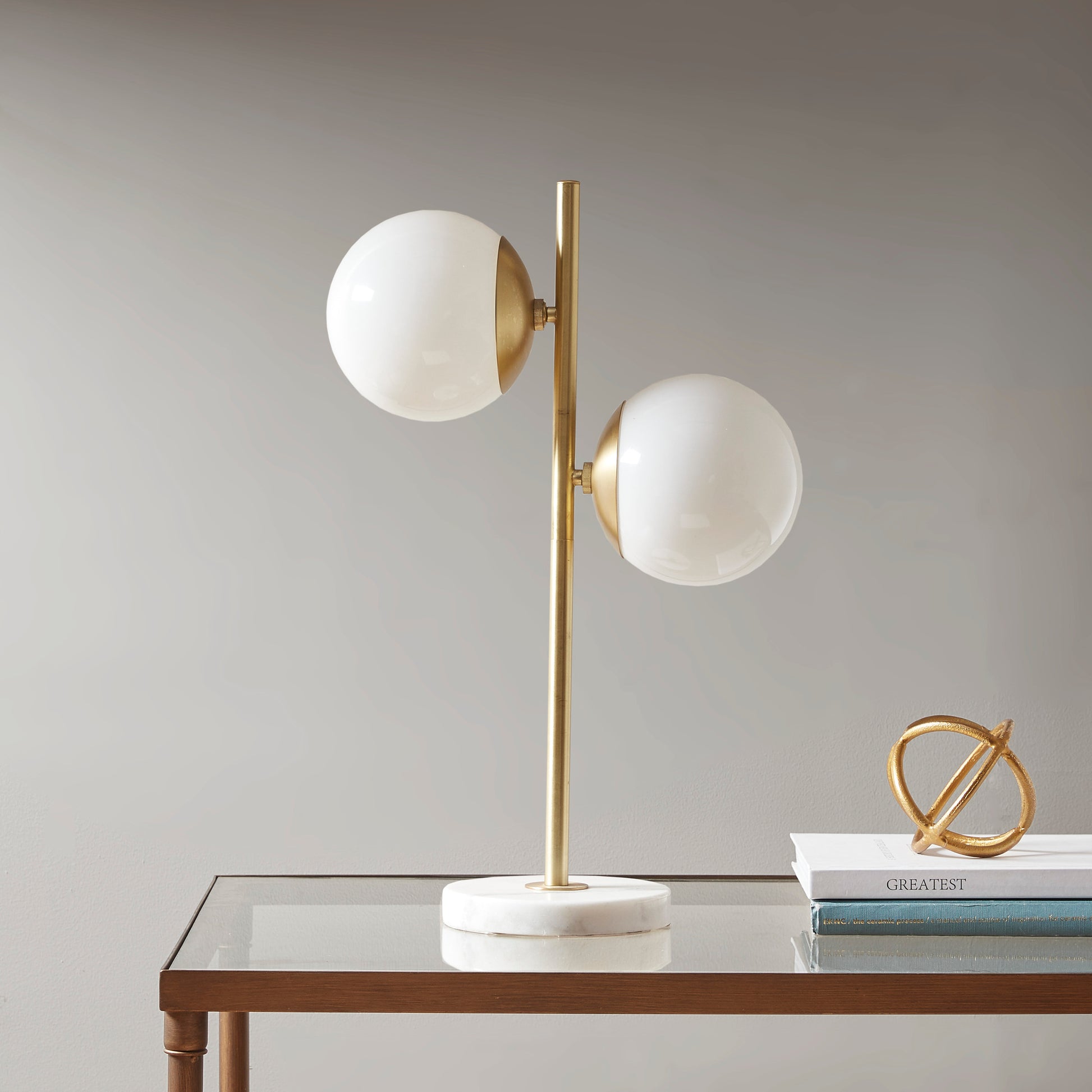 INK+IVY Marble Base Table Lamp