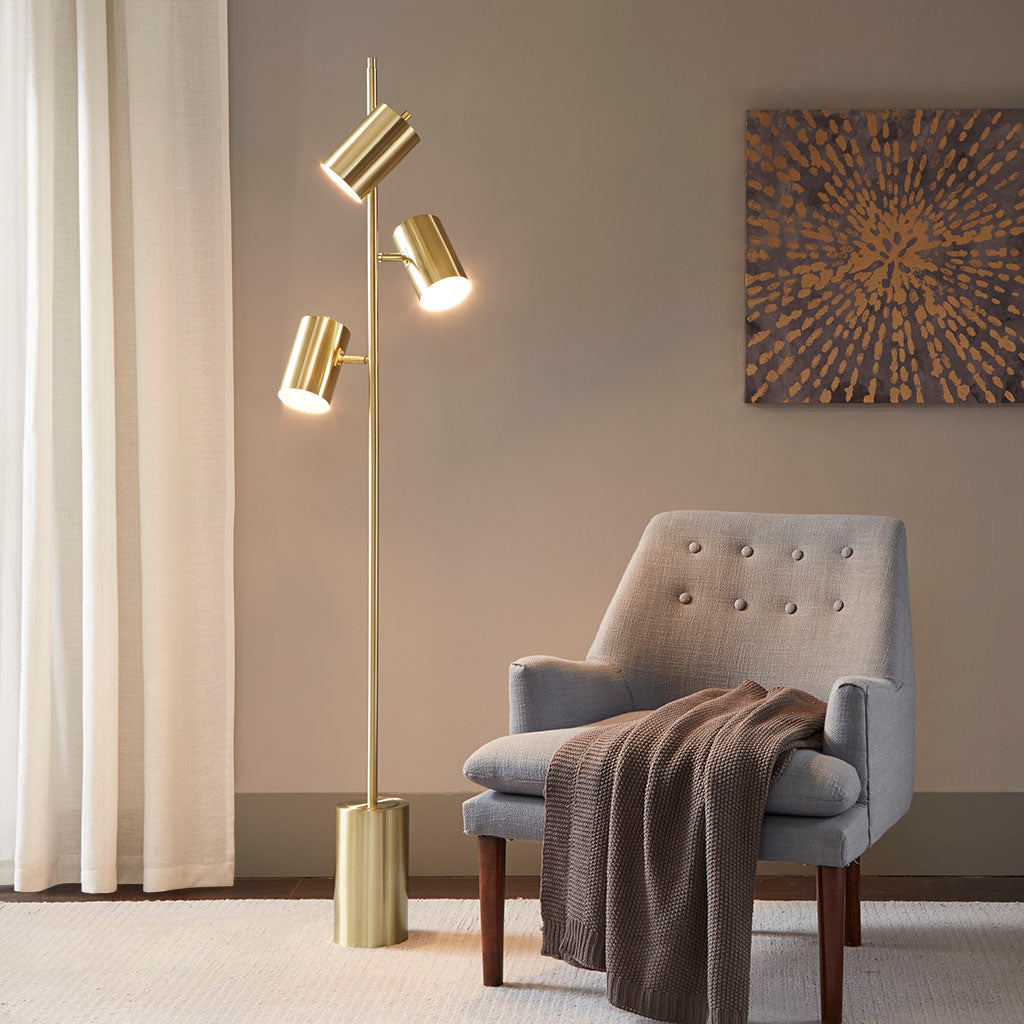 INK+IVY 3-Light Metal Floor Lamp